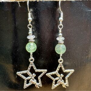 Handmade Fluorite Fairy Earrings